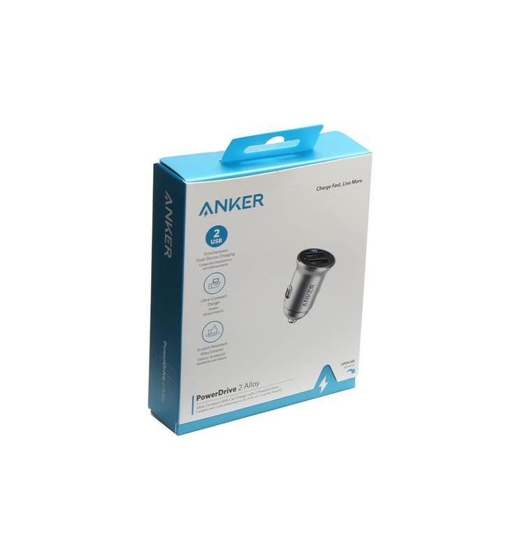 Anker – chargeur de voiture USB C 30W, 2 ports avec alimentation 18W et  PowerDrive 12W PD 2 avec LED pour iP - Cdiscount Auto